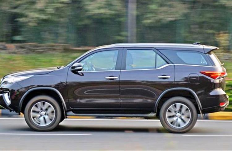 Toyota Fortuner races past 1 lakh sales mark in India