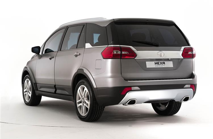 The Tata Hexa concept is 4764mm long, 1895mm wide and 1780mm high and comes with a 2850mm long wheelbase.