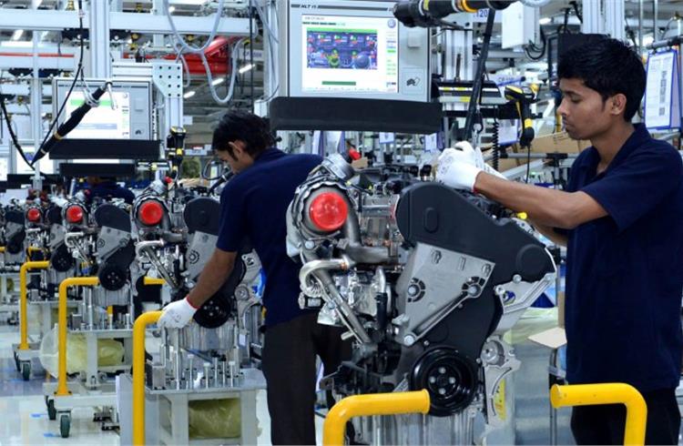 Volkswagen India's engine assembly plant in Chakan.