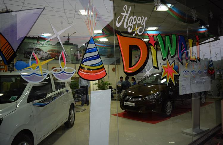 Most dealers are witnessing brisk business this Diwali season.
