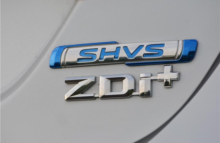 Smart Hybrid Vehicle by Suzuki (SHVS) technology uses an Integrated Starter Generator (ISG) and an advanced high capacity battery to supplement the engine’s power.