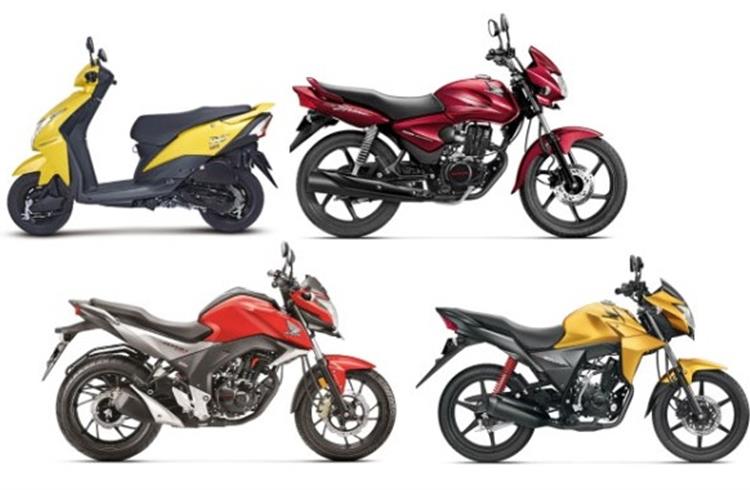 Some of HMSI’s export models include the 110cc Dio scooter, 125cc CB Shine, CB Hornet 160R and the CB Twister. In 2016-17, HMSI is making a foray into Uruguay, Paraguay and the Honduras.
