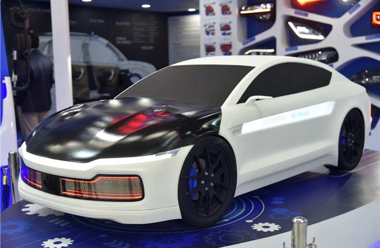 Varroc displays concept car with advanced exterior lighting tech