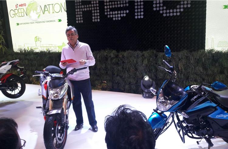Pawan Munjal, chairman, MD and CEO, Hero MotoCorp, reveals the quartet of new two-wheelers.
