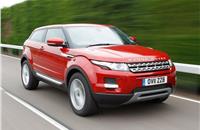 The Land Rover Evoque was designed in UK and launched in 2011