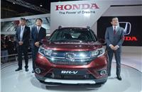 L-R: Katsushi Inoue, president & CEO, Honda Cars India; Noriaki Abe, COO, Regional Operations, Asia-Oceania, Honda Motor, president & CEO, Asian Honda Motor); and Takahiro Hachigo, president, CEO & Representative Officer, Honda Motor.