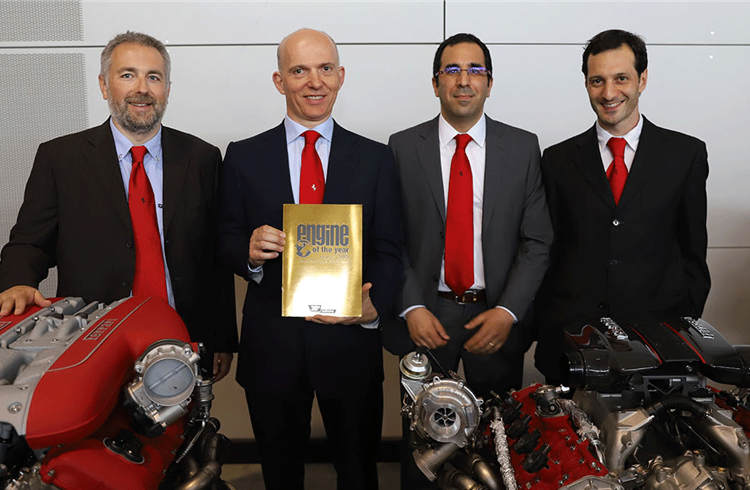 Ferrari V8 sweeps engine of the year award for the third year in a row