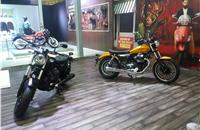The Moto Guzzi V9 comes in two models: a rather classic-looking Roamer and a more radical Bobber.