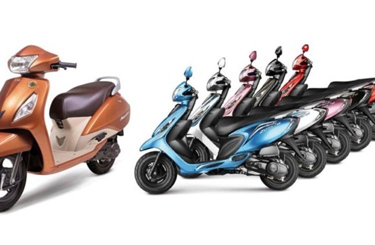 The Jupiter (left) is the second largest selling scooter brand in the domestic market. The Zest sells in good numbers too.
