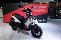 The Aprilia SR 150 crossover blends sports bike styling and the convenience of an automatic scooter.