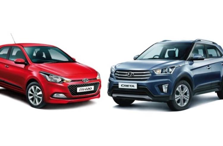 The i20 and the Creta have been the star performers for Hyundai's sales in India in the past year.