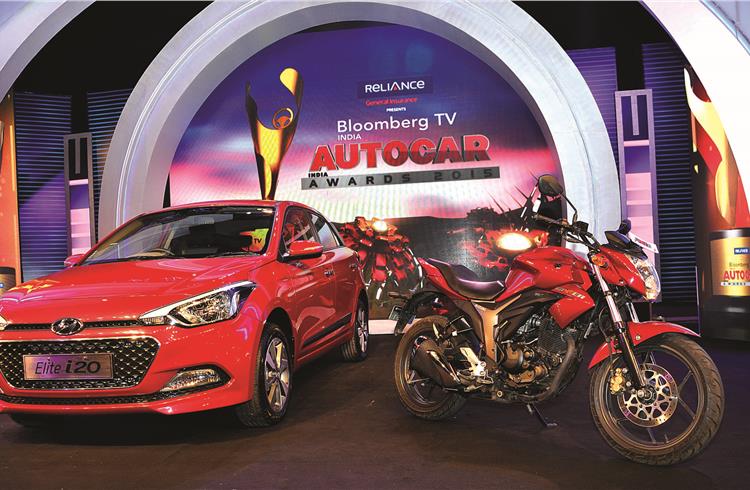 The new Hyundai i20 and the Suzuki Gixxer were the big winners of the Autocar awards.
