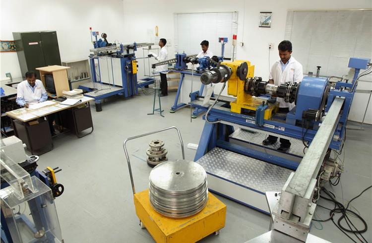 Bangalore-based Sushma Industries' torque-testing laboratory.