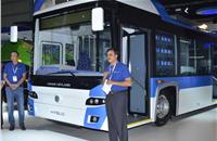 The Hybus is India's first non-plug-in hybrid bus.