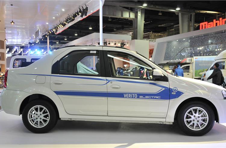 M&M is pushing the eVerito sedan as part of a fleet service in Delhi and also in Pune.