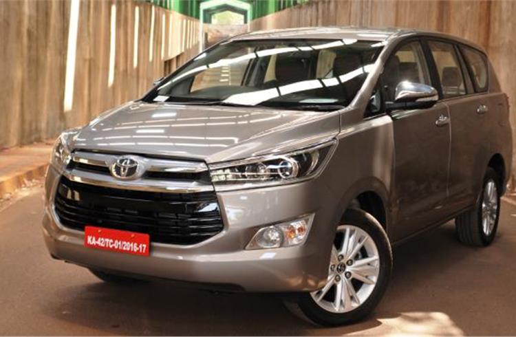 The Innova Crysta, which has received over 20,000 bookings, is a big contributor to TKM's sales.