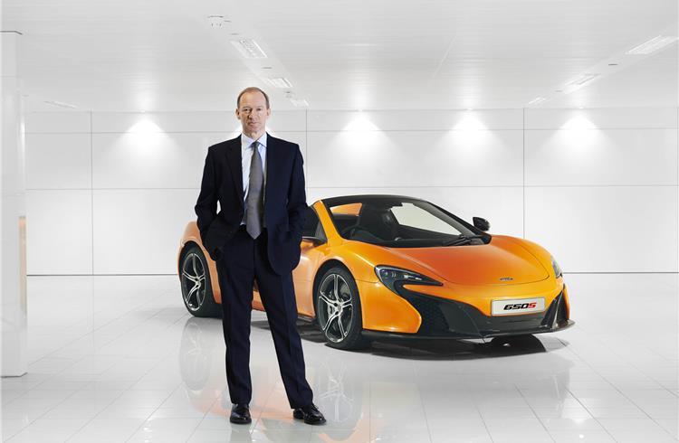 McLaren CEO Mike Flewitt: “We have seen the third consecutive year of growth for the brand, and a second year of profitability.”