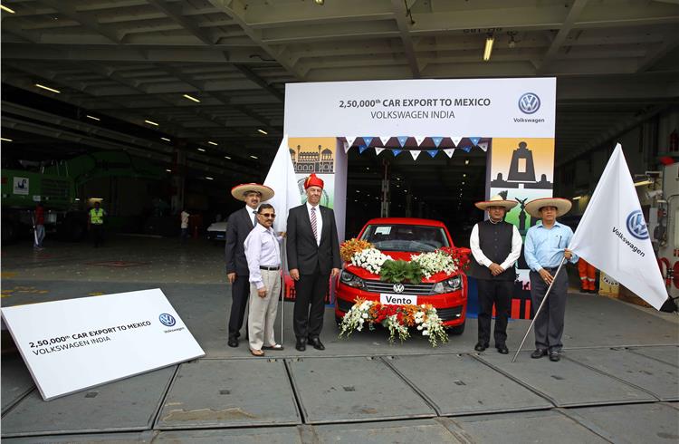 Volkswagen exports 250,000th ‘Made in India’ car to Mexico