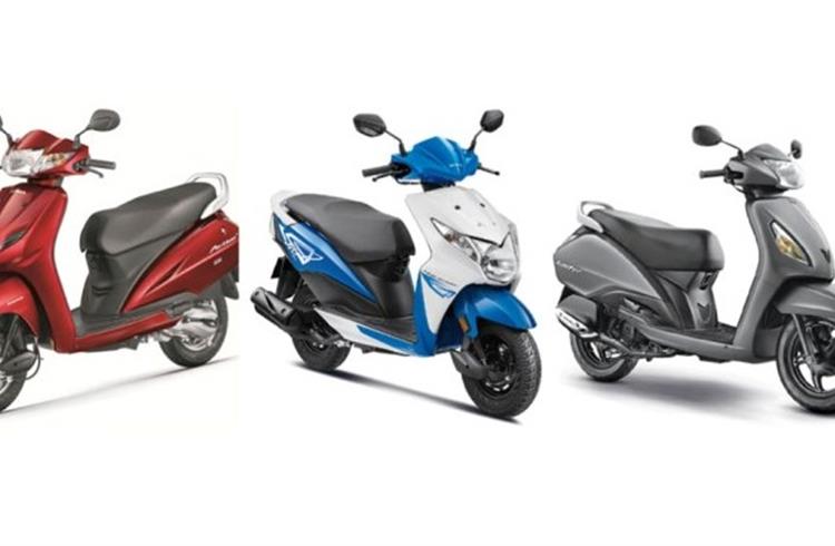 Q1 FY2017 scooter sales in India notch 27.12% growth