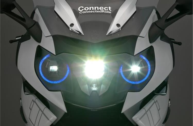 Laser light headlamps generate a high-beam range of up to 600 metres, twice that of conventional headlamps.