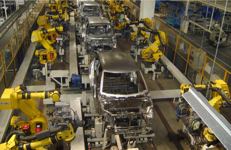 File photo of a Maruti Suzuki India production line.