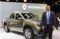 Ashwani Gupta, vice-president, Light Commercial Vehicles Division (LCV), Renault, at the Duster Oroch reveal.
