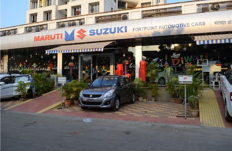 A+Maruti+Suzuki+showroom+in+Mumbai.