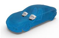 ZF’s new knee airbag module features a highly flexible design for various vehicle interior sizes and configurations.