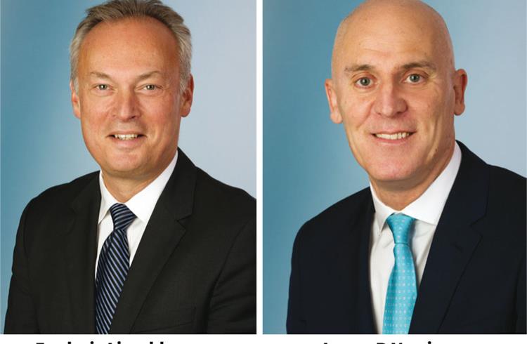 Frederic Lissalde (left) has been with BorgWarner for over 19 years; James R Verrier will serve in a non-executive advisory role until February 2019.
