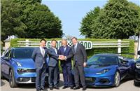 Duke of Richmond welcoming Geely and Shell to Goodwood.