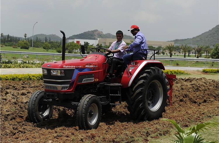 Given IMD's revised monsoon forecast, tractor sales are expected to grow by 2-4% in FY2016.