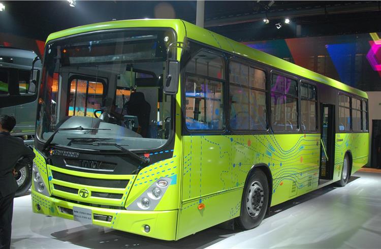 Tata Motors’ 32-seater Starbus Hybrid consists of the CNG Electric Series and Parallel Hybrid buses.