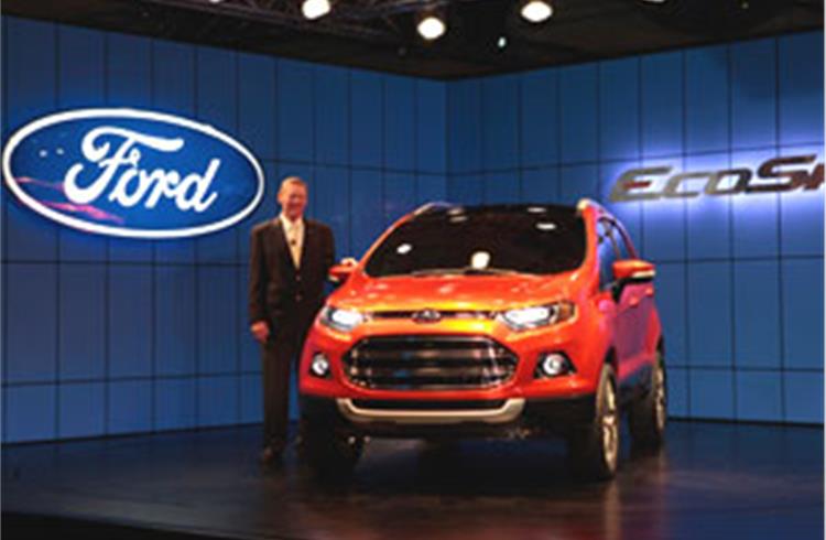 Ford reveals EcoSport compact SUV, powered by new 1.0-litre EcoBoost engine