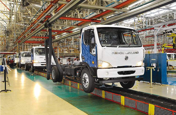 Ashok Leyland’s Captain Series range has taken on Tata in the M&HCV segment. Market share: 14.95 % in 2014-15.