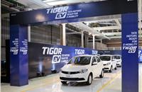 Tata Tigor EV rolls out from Sanand plant