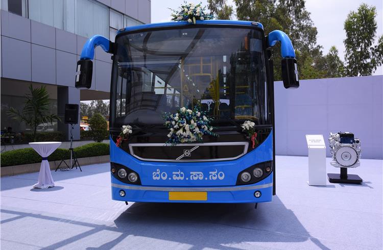 Volvo Buses rolls out first of 100-unit order for 8400 city bus for BMTC