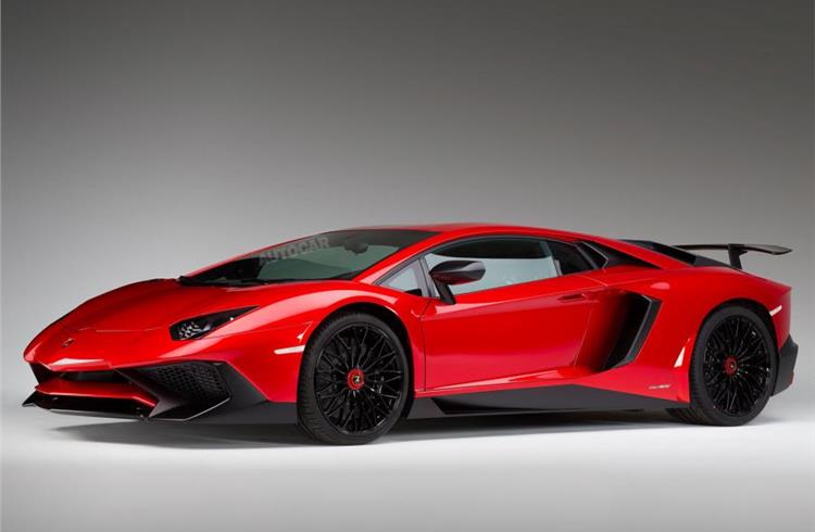 The new LP750-4 Superveloce sits at the top of the Lamborghini Aventador range