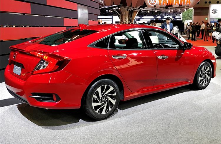 Honda will bring the refreshed version of the Civic to India.