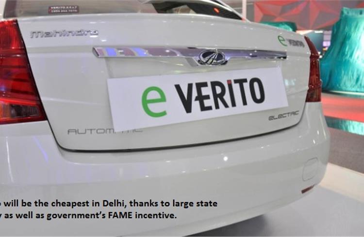 Mahindra eVerito targets 350-400 sales in Delhi a month