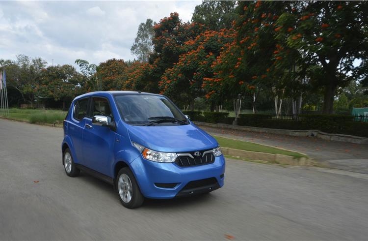 Mahindra Electric says the e2o and e2oPlus (pictured) have together over the years have contributed to a saving of 250,000kg of carbon dioxide emission.