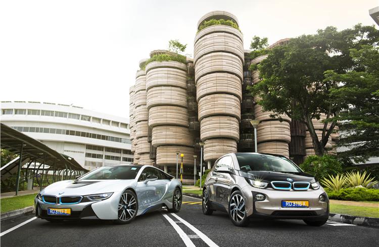 A BMW i3 and i8 will be provided as research platforms to the Future Mobility Research Lab in Singapore.