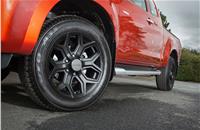 18-inch black shadow alloy wheels
