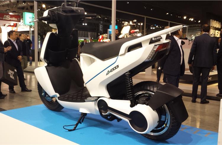 Terra Motors' A4000i electric scooter at EICMA