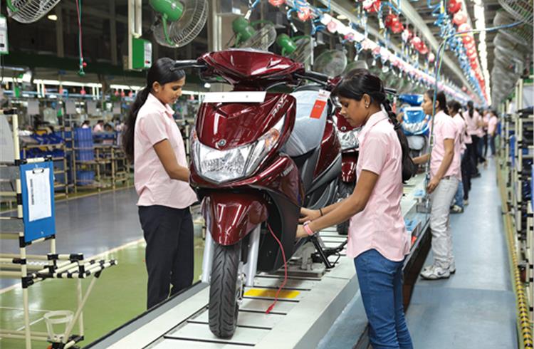 India Yamaha recalls 56,082 Ray scooters