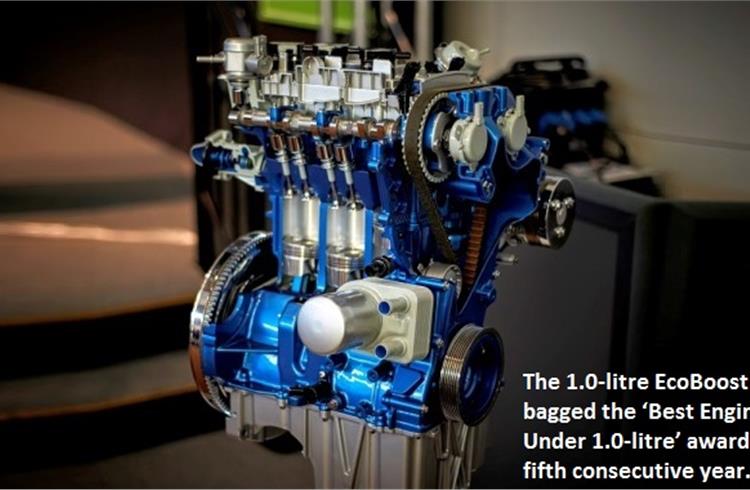 Ford’s 1.0-litre EcoBoost wins best small engine ‘Oscar’ for fifth year running