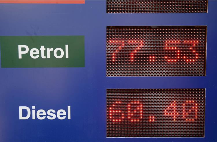 New fuel prices for Mumbai motorists, down from Rs 79.99 a litre for petrol and Rs 62.82 for diesel (as of October 3)