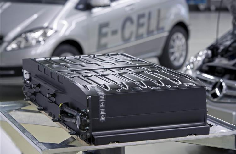 Representational image of lithium-ion battery for A-Class E-Cell.