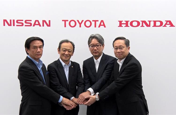 Toyota, Nissan, Honda team up to set up hydrogen stations for FCVs