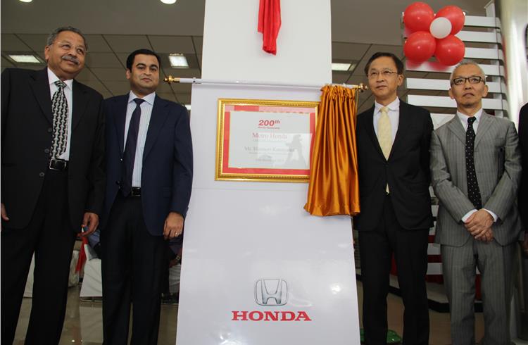 Honda Cars India opens 200th showroom, plans to reach 300 by March '16