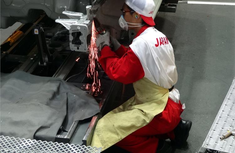TMC’s Takuma Shimizu bagged a gold medal in auto body repair.